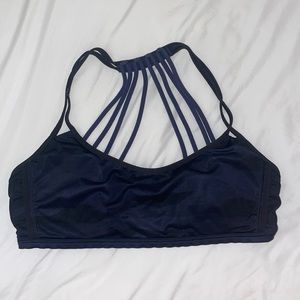 Womens navy blue camo sports bra size 6